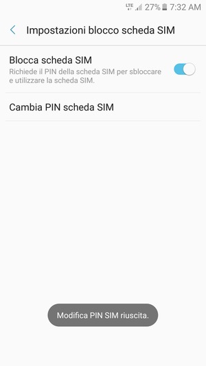 Il tuo PIN SIM è stato modificato