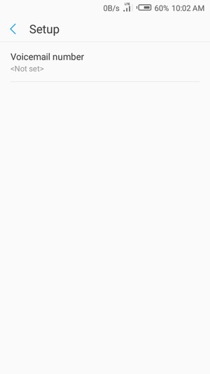 Select Voicemail number