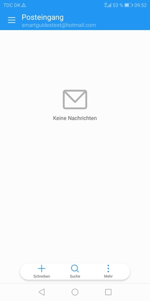 Ihr Hotmail Konto ist einsatzbereit