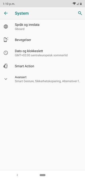 Velg Avansert