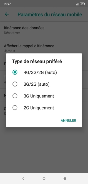 Sélectionnez votre option préférée