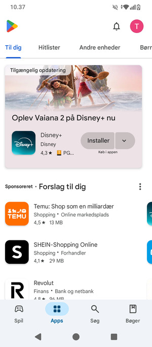 Vælg Søg