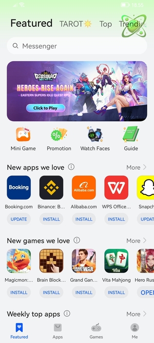Select the Search bar