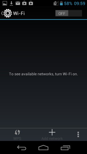 Turn Wi-Fi on