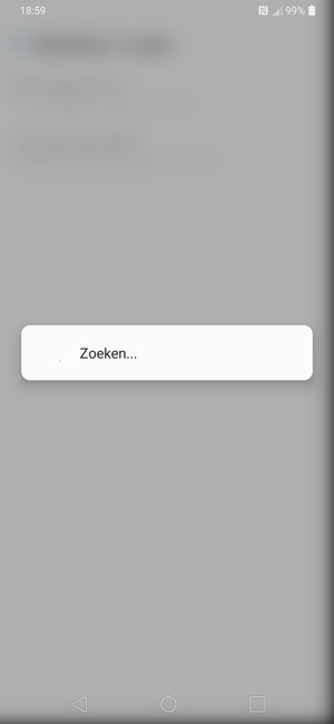 Wacht tot de zoekopdracht beëindigd is