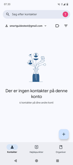 Vælg Organiser