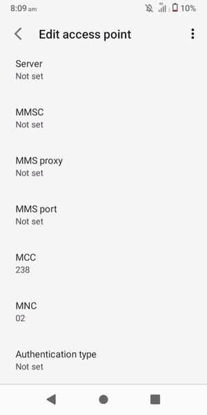 Select the Menu button