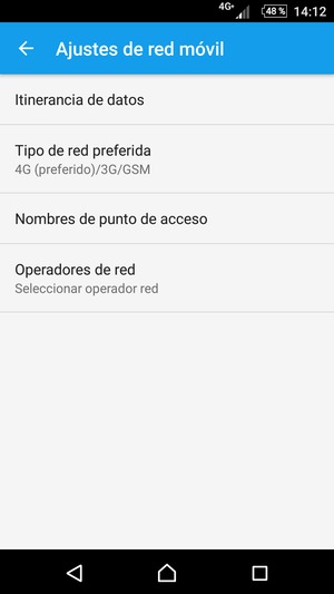 Seleccione Nombres de punto de acceso