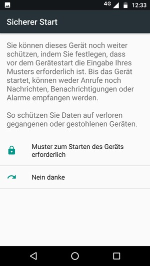 Wählen Sie die gewünschte Option