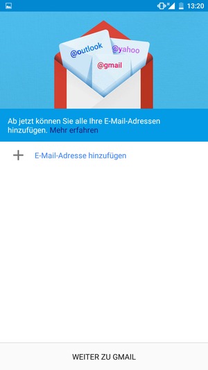 Wählen Sie E-Mail-Adresse hinzufügen