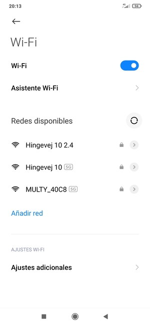 Seleccione la red inalámbrica a la que desea conectarse