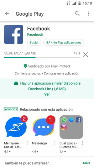Espere a que el proceso de instalación finalice