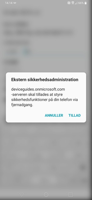 Vælg TILLAD