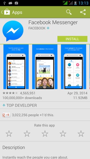 Select INSTALL