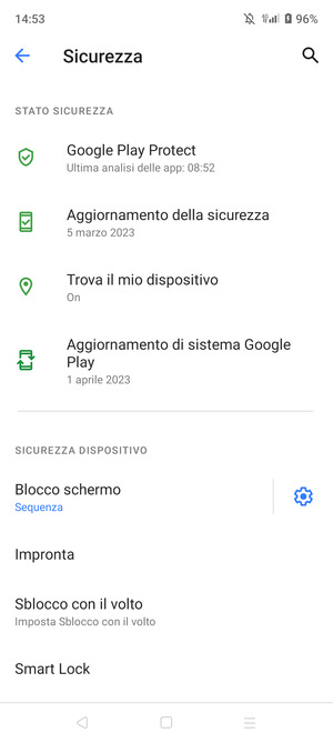 Il tuo telefono è ora protetto dal blocco schermo
