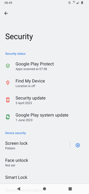 Your phone is now secure with a screen lock