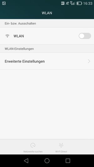 Schalten Sie WLAN ein