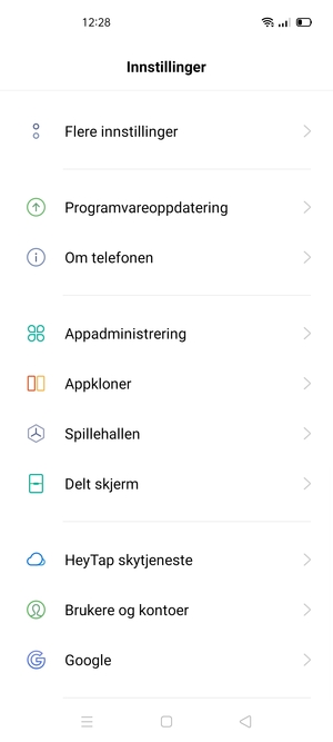 Bla til og velg Programvareoppdatering