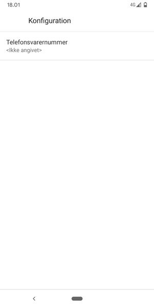 Vælg Telefonsvarernummer