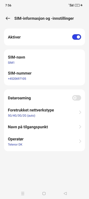 Velg Navn på tilgangspunkt