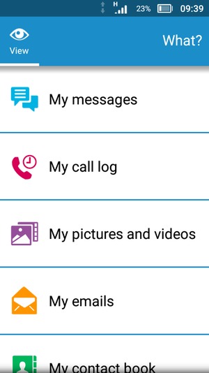 Select My messages