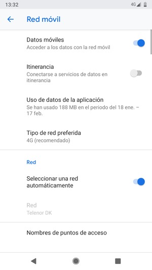 Seleccione Nombres de puntos de acceso