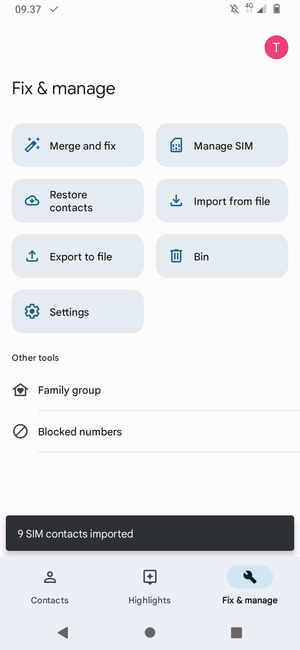 Your contacts will be saved to your Google account and saved to your phone the next time Google is synced.