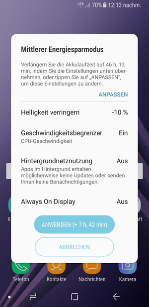 Wählen Sie ANWENDEN