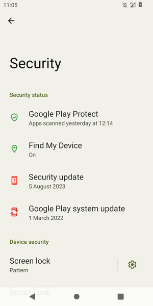 Your phone is now secure with a screen lock