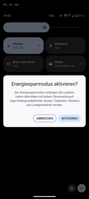 Wählen Sie AKTIVIEREN