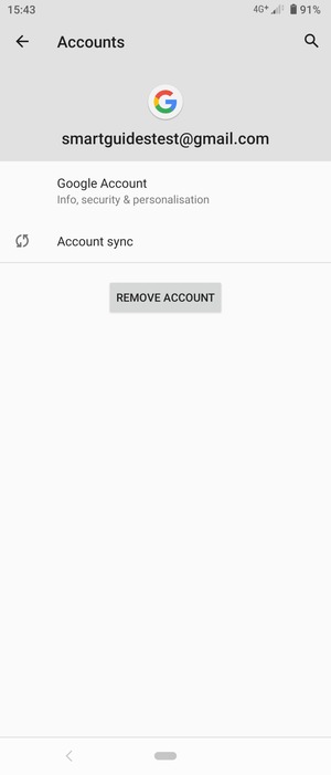 Select Account sync