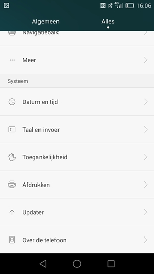 Scroll naar en selecteer Updater
