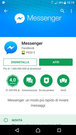 Seleziona APRI