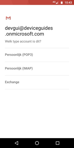 Selecteer Exchange