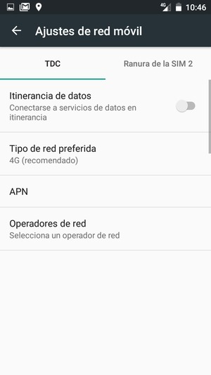 Seleccione Public y APN