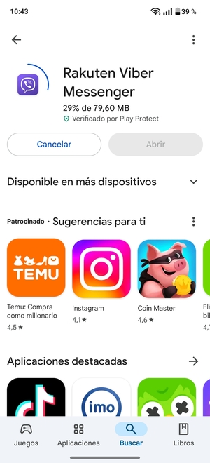 Espere a que el proceso de instalación finalice