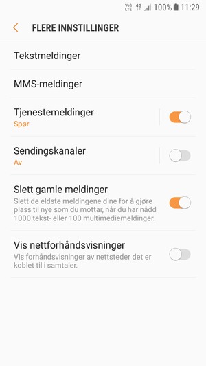 Velg Tekstmeldinger