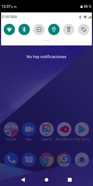 Deslice hacia abajo el menú superior de nuevo