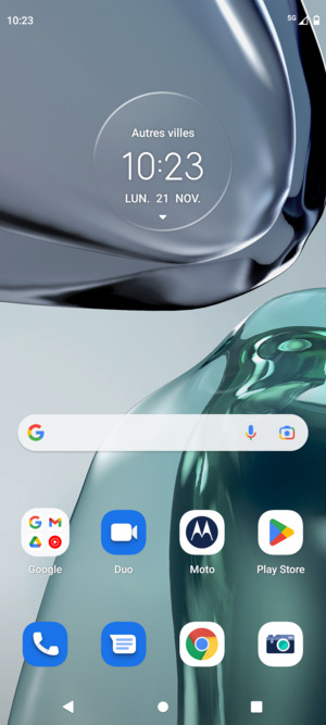 Sélectionnez Google