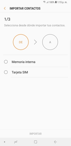 Seleccione Tarjeta SIM