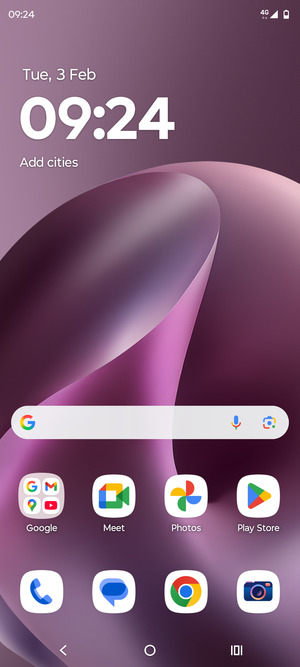 Swipe up