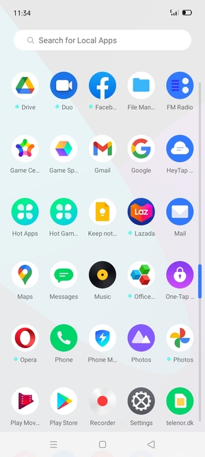Select Settings