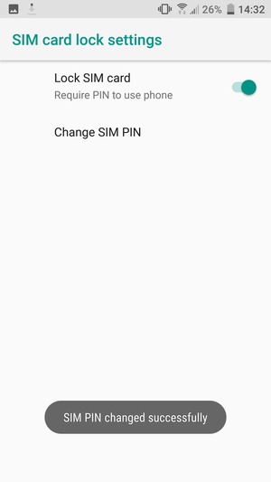 Your SIM PIN has been changed