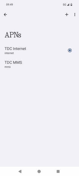 Select the Menu button