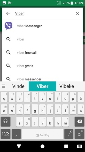 Indtast navnet på appen og vælg Søg