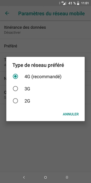 Sélectionnez votre option préférée