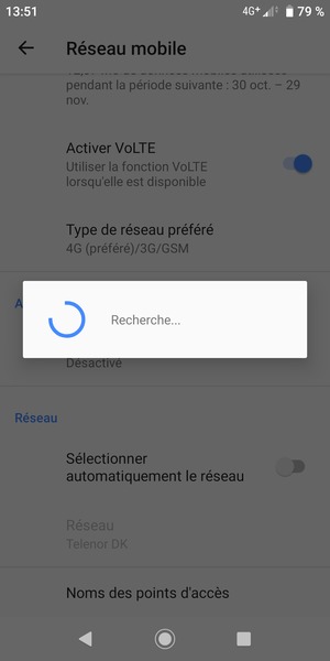 Veuillez attendre la fin de la recherche