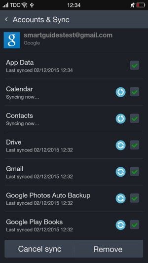 Your contacts from Google will now be synced to your OPPO