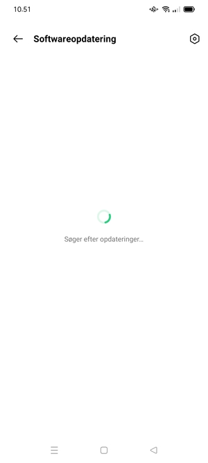 Afvent at søgningen er afsluttet