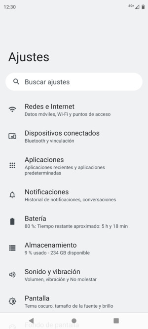 Seleccione Redes e Internet